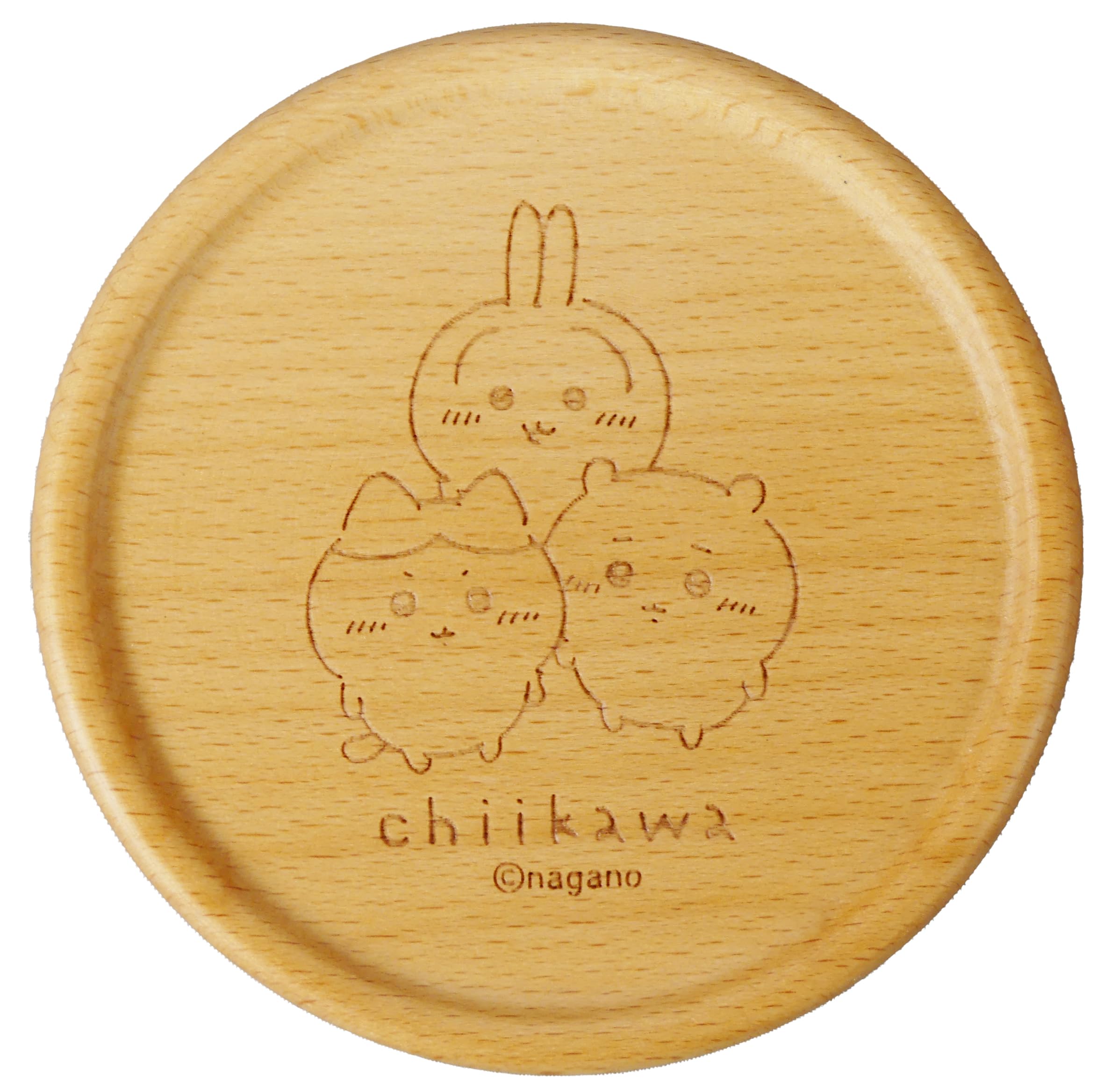 야마카 해피블라썸 치이카와&하치와레&우사기 CKW31-346 9cm 나무 코스터
