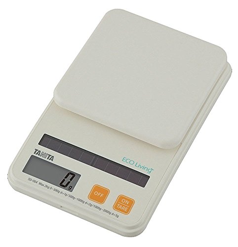 타니타 오렌지 SD-004 2kg 태양광 주방저울 1g 단위 최대 2000g 무게 이미지 2