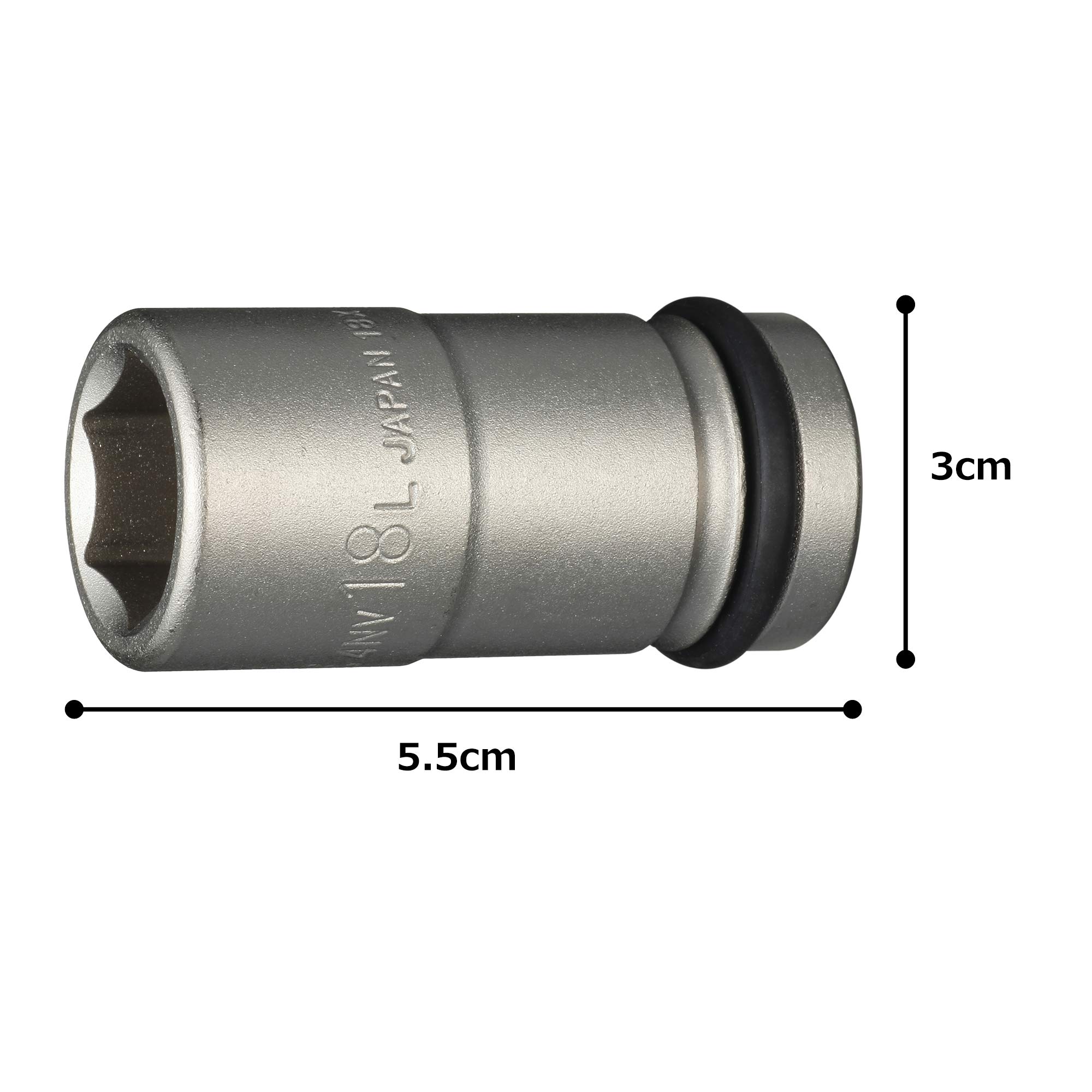 토네 HP4NV-18L 18mm 임팩트 롱소켓 이미지 5
