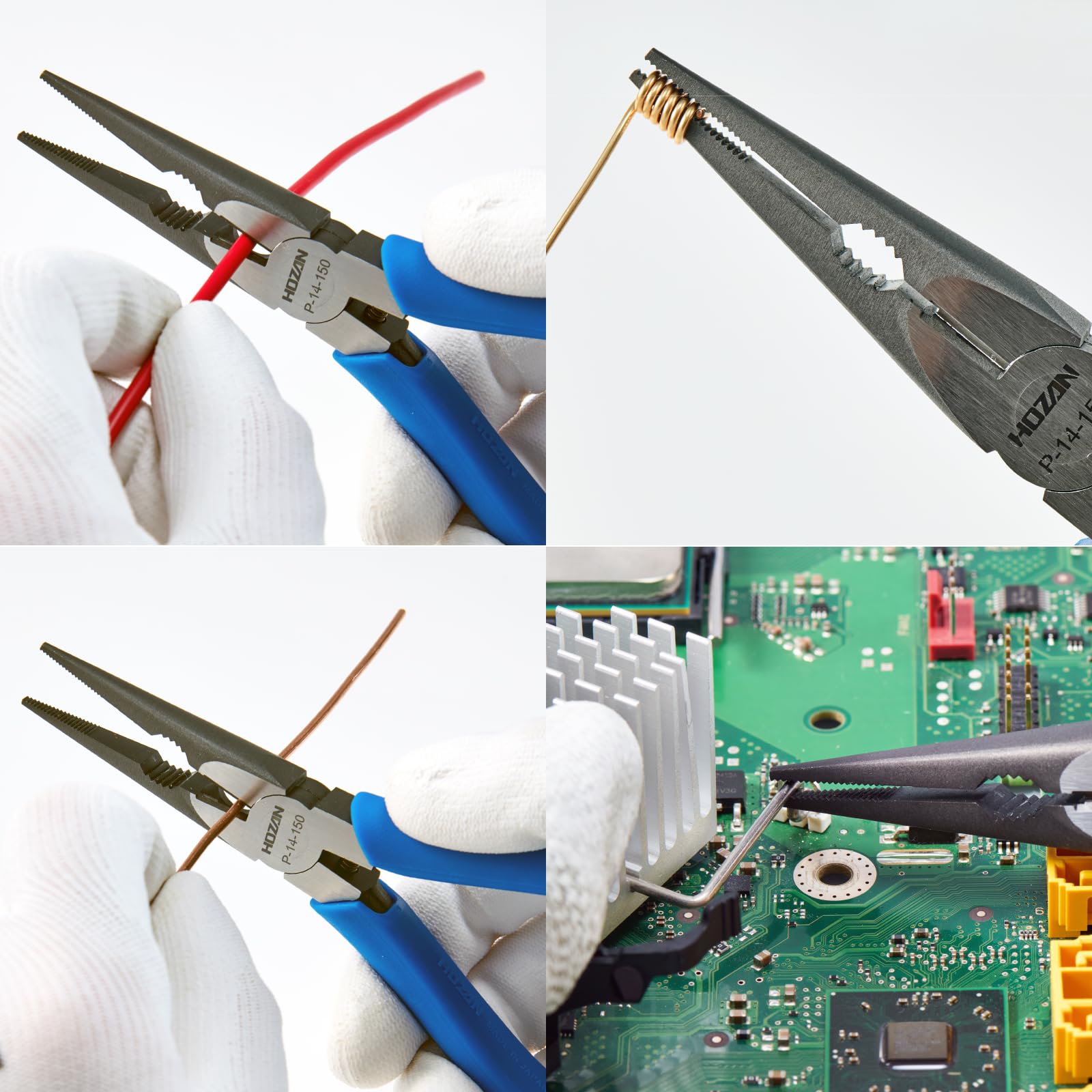 호잔 P-14-150 163mm 라디오펜치 표준 전장 163mm 코일 스프링 포함 이미지 2