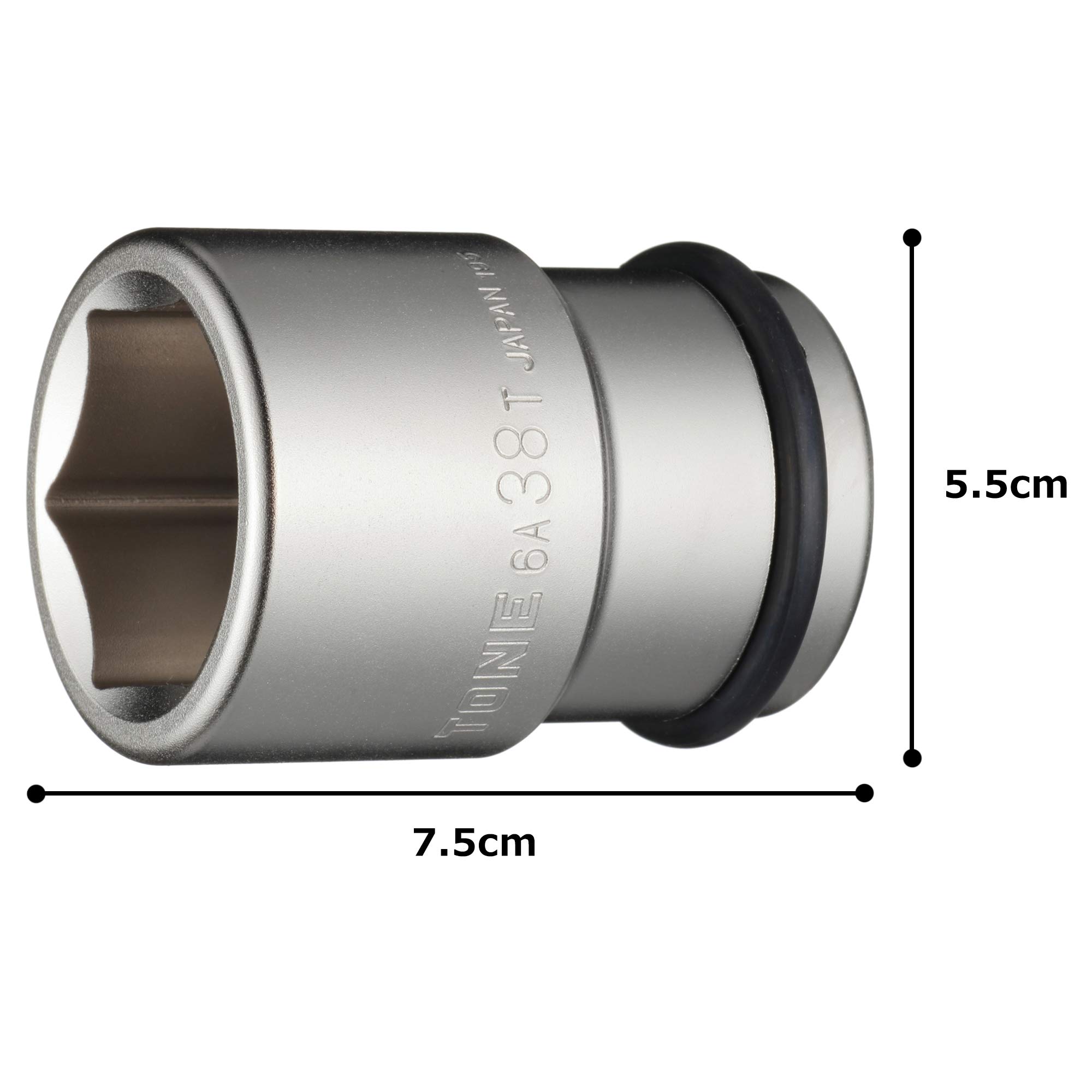 토네 6A-38T 임팩트 타이어 소켓 19.0mm 38mm 이미지 5