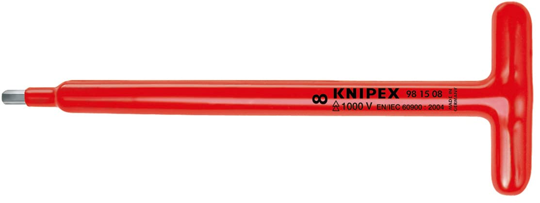 크니펙스 9815-08 8mm 절연 T형 육각렌치 1000V