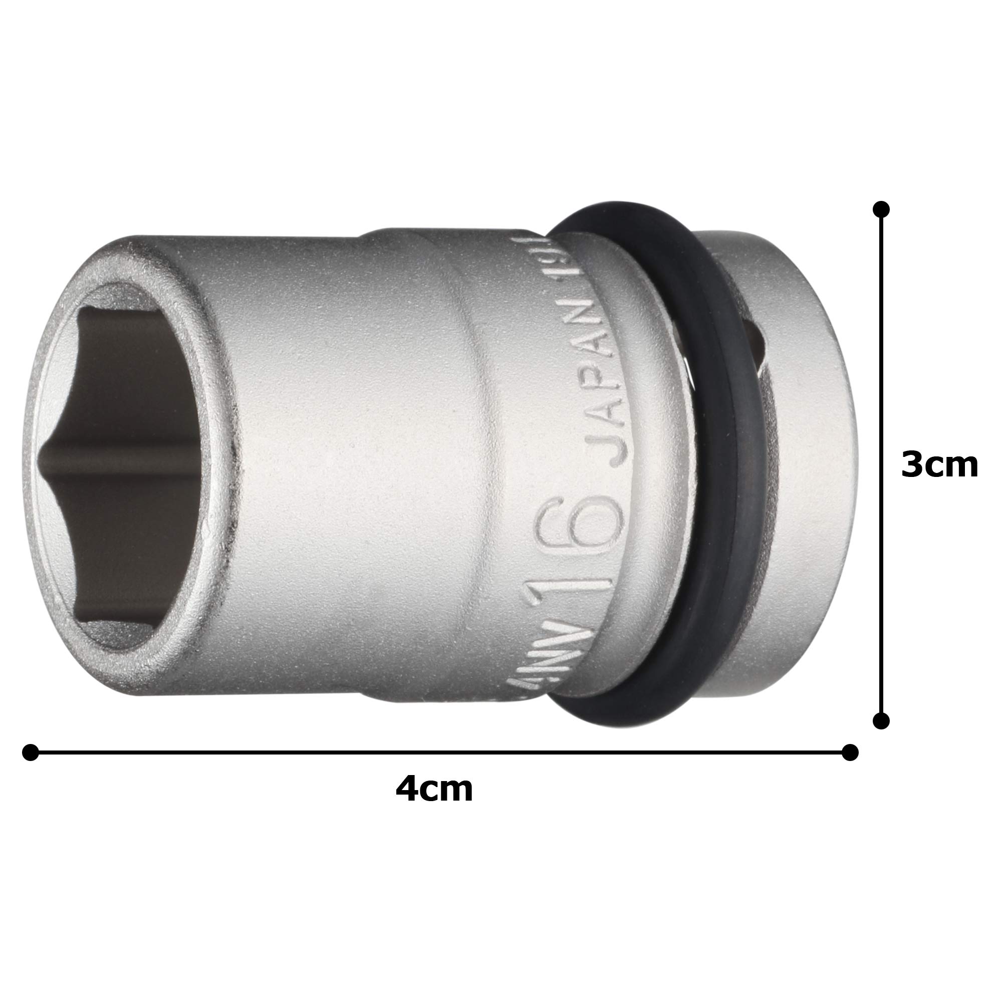토네 HP4NV-16 16mm 임팩트 소켓 12.7mm 이미지 5
