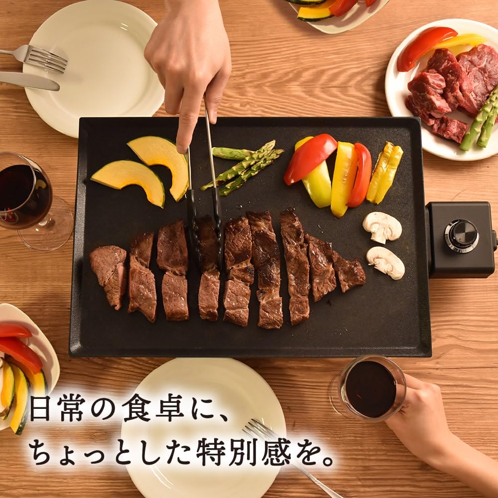 산코 THANKO 에브릴 HPLT24HBK 초슬림 전기그릴 이미지 2
