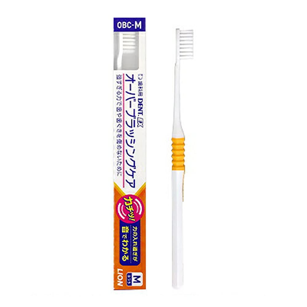 라이온 DENT.EX 오버브러싱케어 칫솔 M 1입 이미지 1