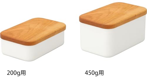 노다호로 버터 케이스 BT-450 450g용 법랑 보관용기 이미지 4