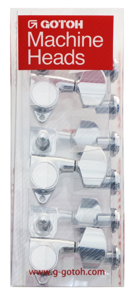 고토 SG301 01버튼 크롬 3+3 일렉기타 헤드머신 01버튼/L3R3 노멀 샤프트 이미지 2