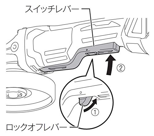 마키타 GA418DZ 18V 100mm 충전식 디스크 그라인더 패들스위치 무선집진연동 이미지 4