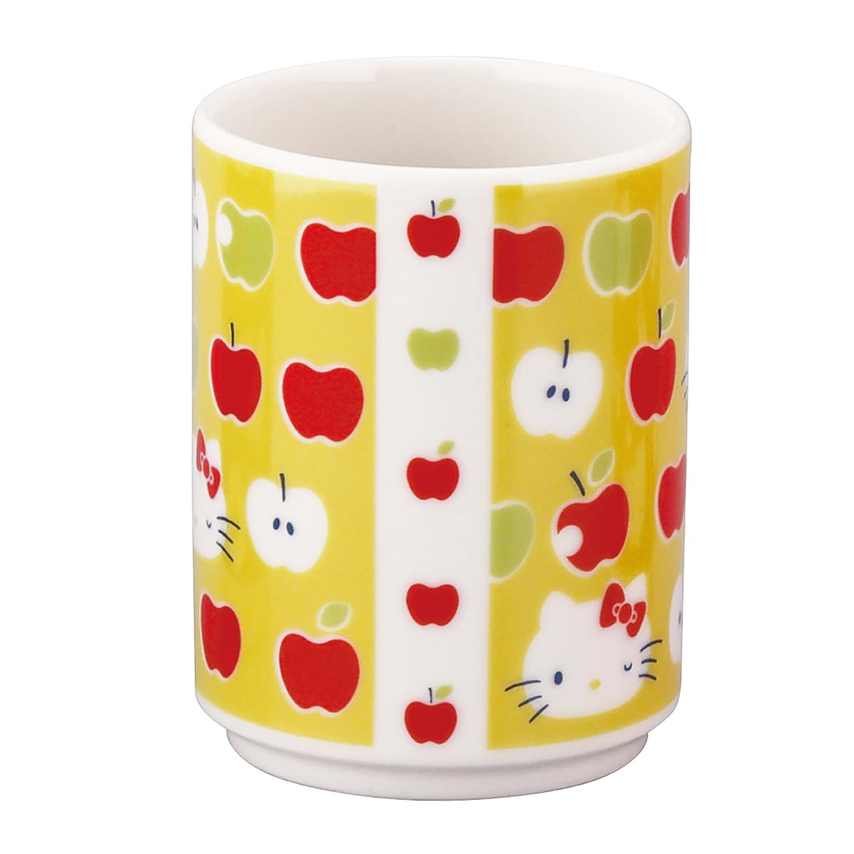 야마카 이로도리 헬로키티 옐로우 HK202-327 300ml 스시 찻잔 이미지 2