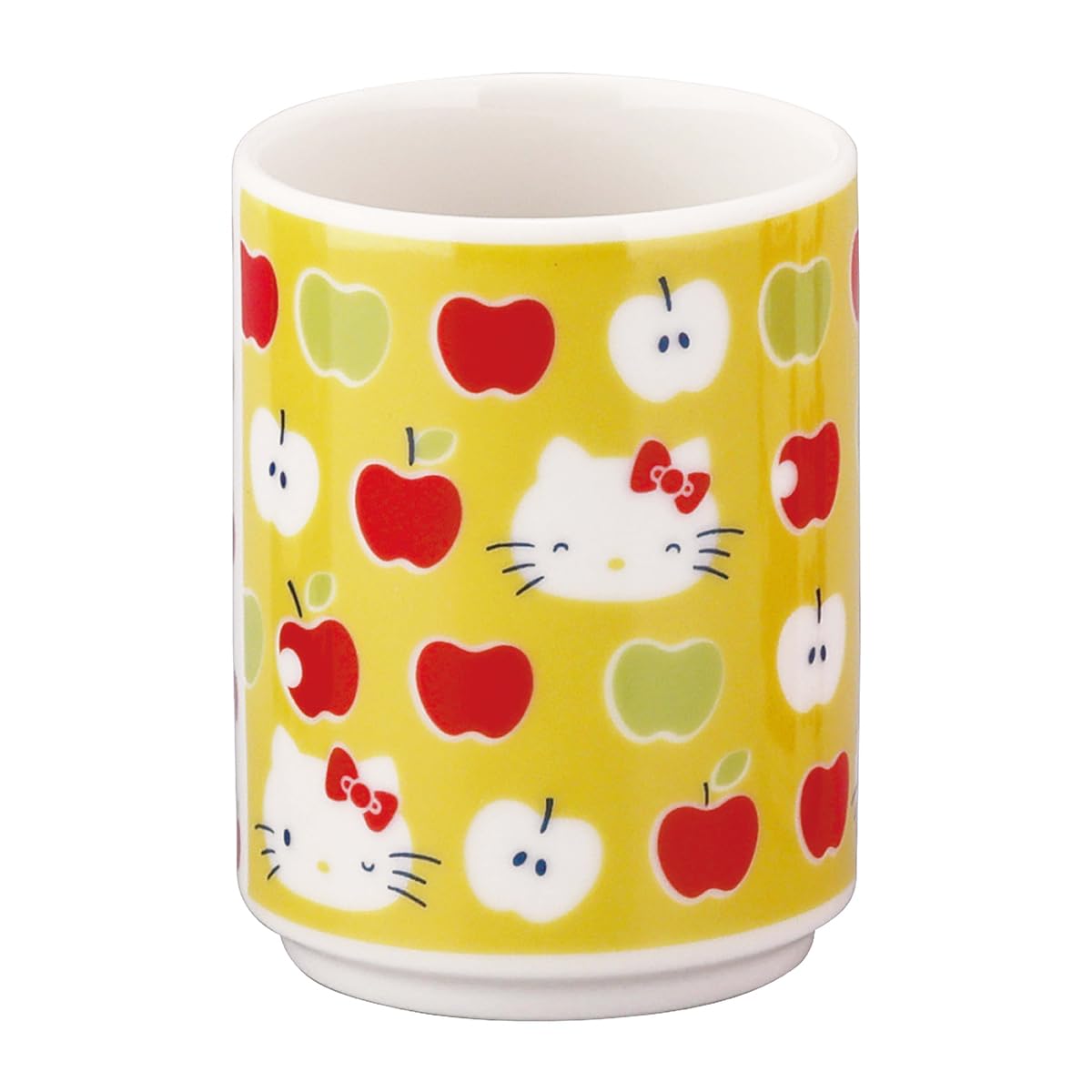 야마카 이로도리 헬로키티 옐로우 HK202-327 300ml 스시 찻잔 이미지 4