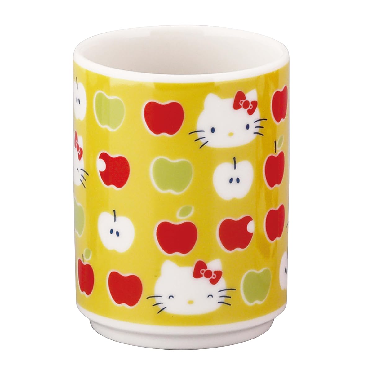 야마카 이로도리 헬로키티 옐로우 HK202-327 300ml 스시 찻잔
