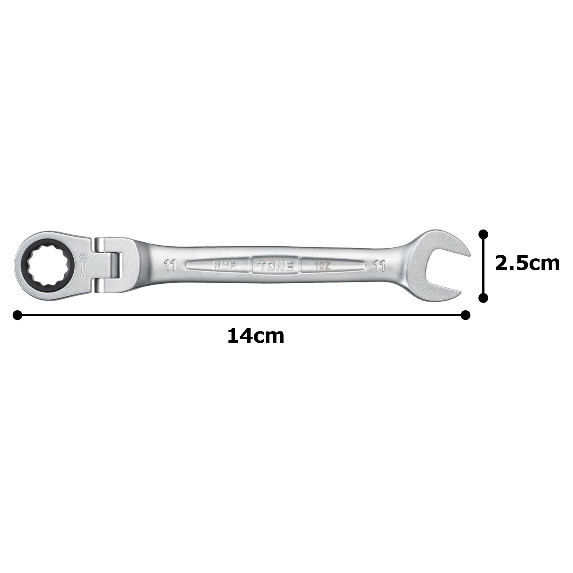 토네 RMF-11 11mm 플렉시블 라쳇 콤비네이션 렌치 이미지 5