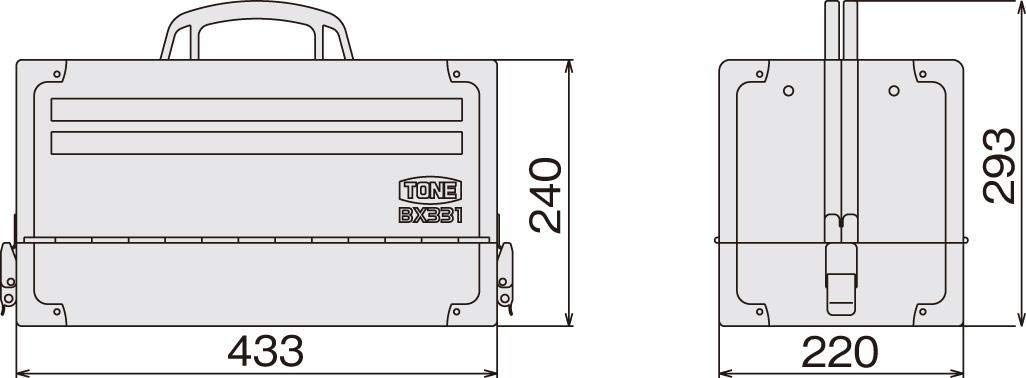 토네 TSAT330BK 블랙 9.5mm 74점 공구세트 이미지 5