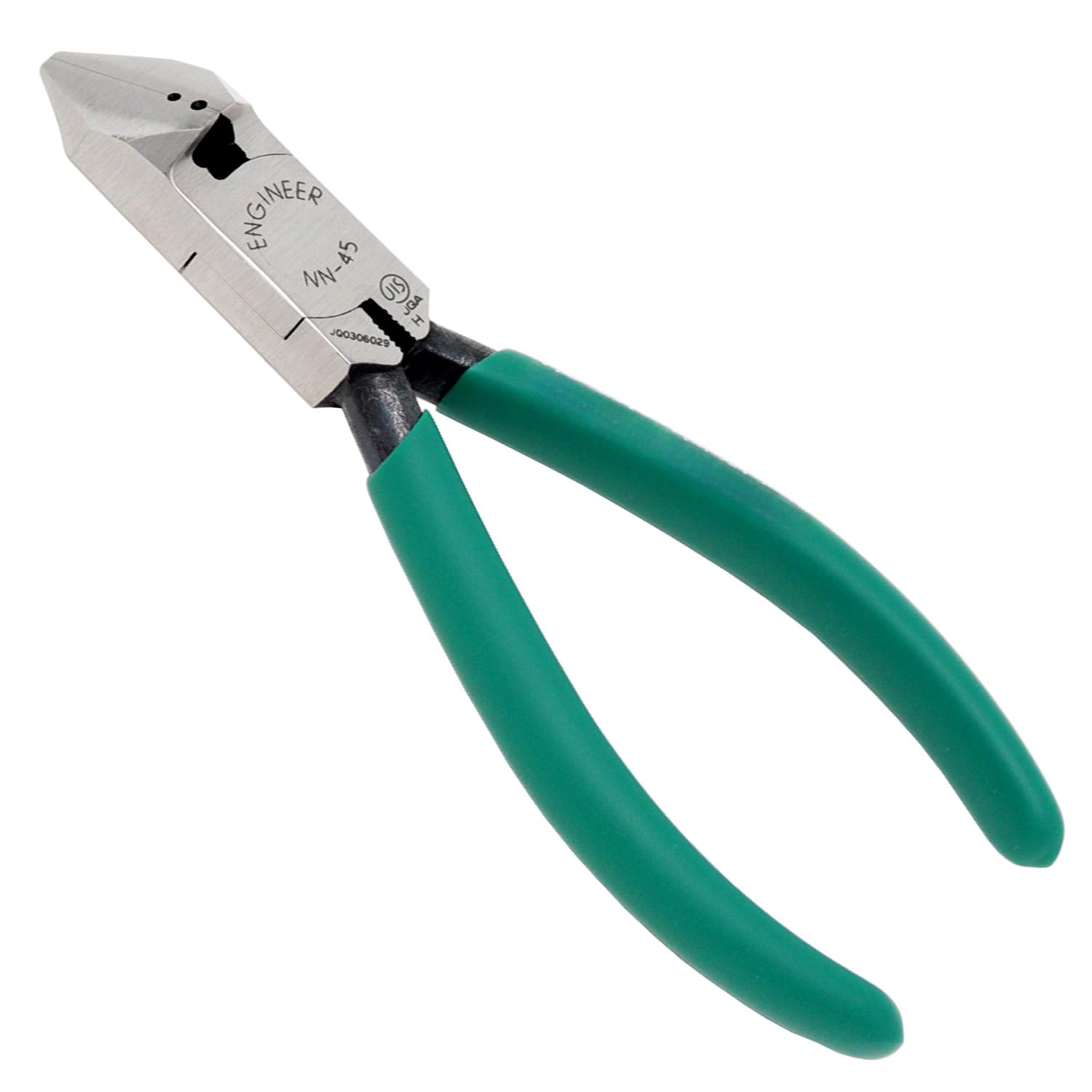 엔지니어 사선니퍼 라운드 NN-45 133mm 편날 구멍 있음