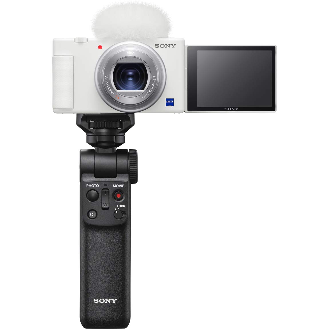 소니 VLOGCAM 화이트 ZV-1G 브이로그 카메라 슈팅그립 키트