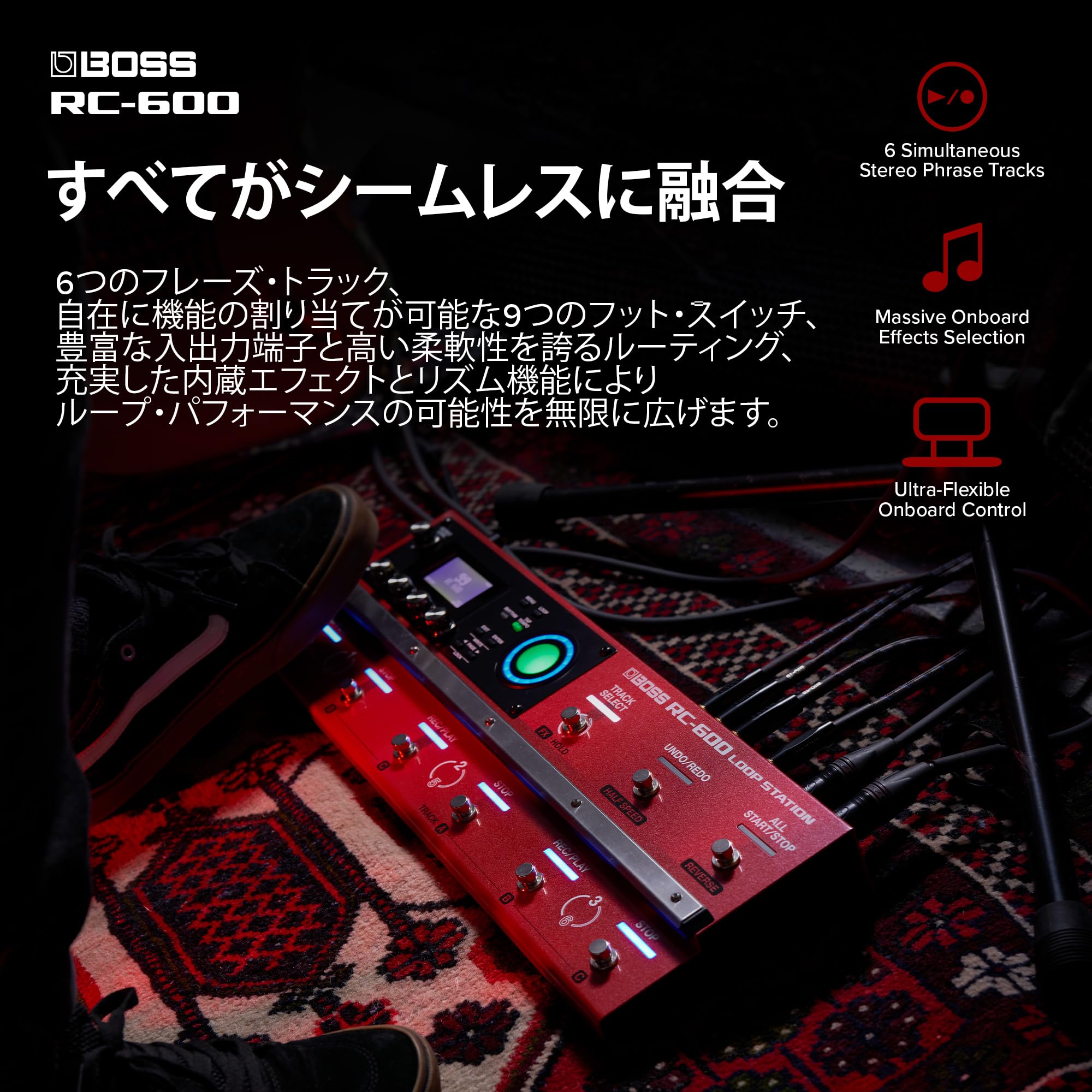 보스 RC-600 6트랙 플로어형 루프 스테이션 이미지 3