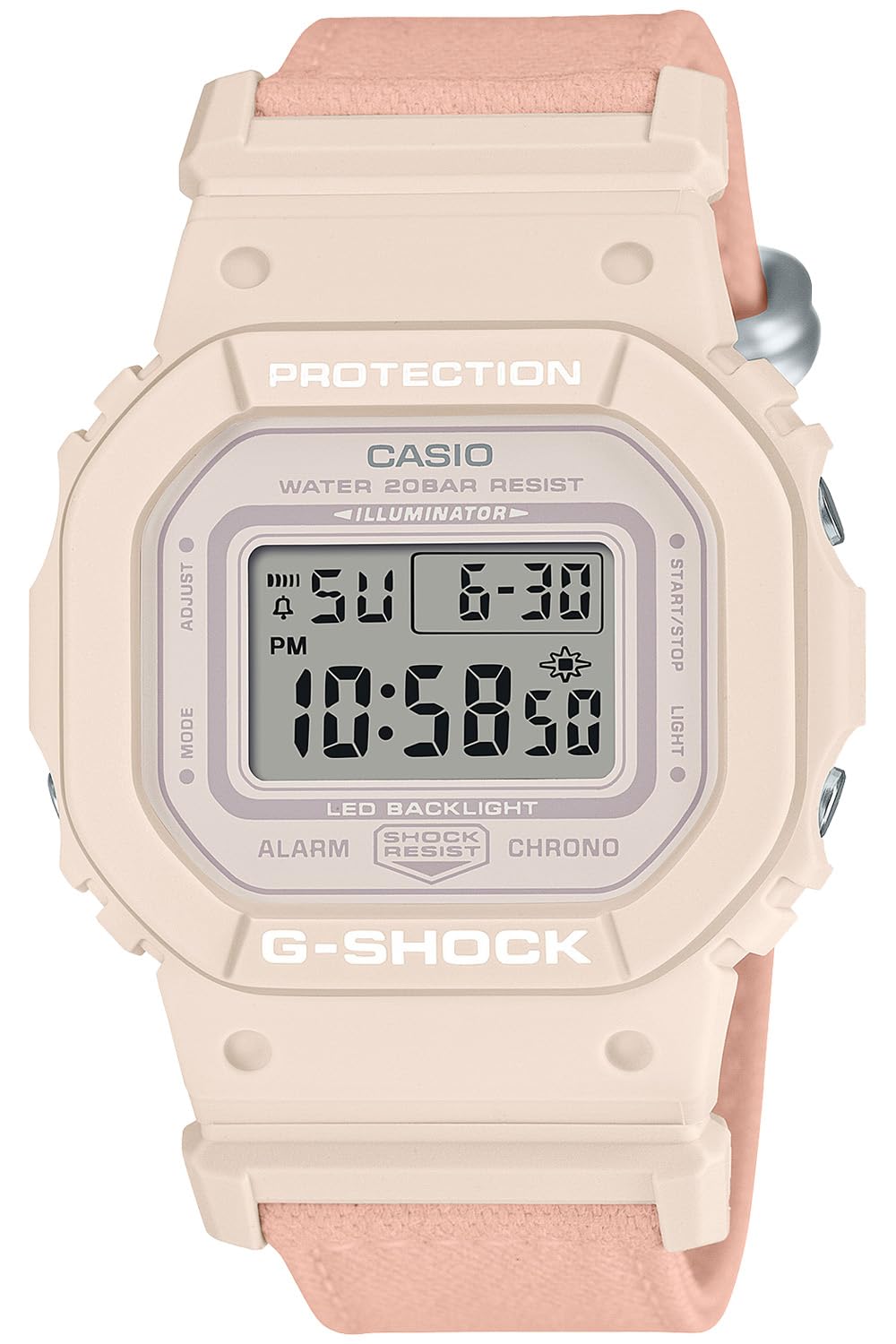 카시오 지샥 GMD-S5600CT 페일핑크 미드사이즈 BASIC 크로스밴드 웹한정:페일핑크