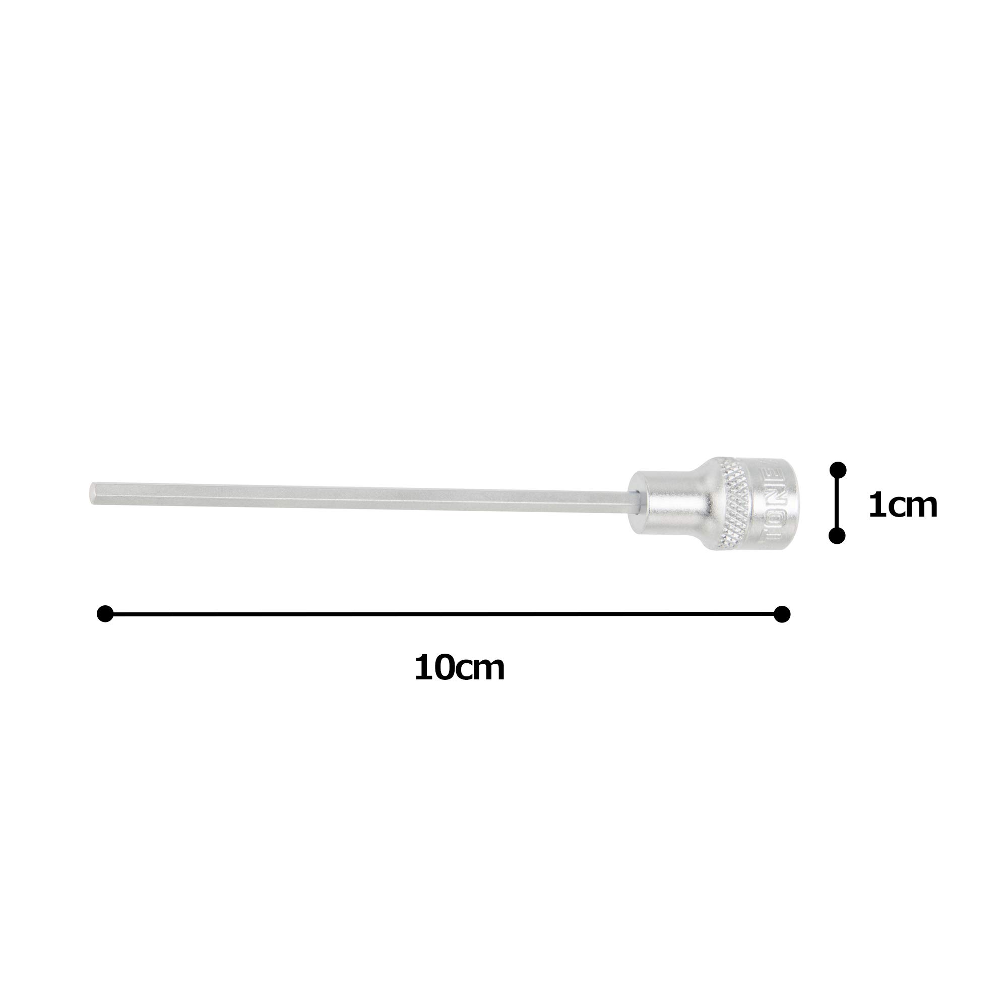 토네 2H-03L 3mm 롱 육각 소켓 6.35mm 이미지 5