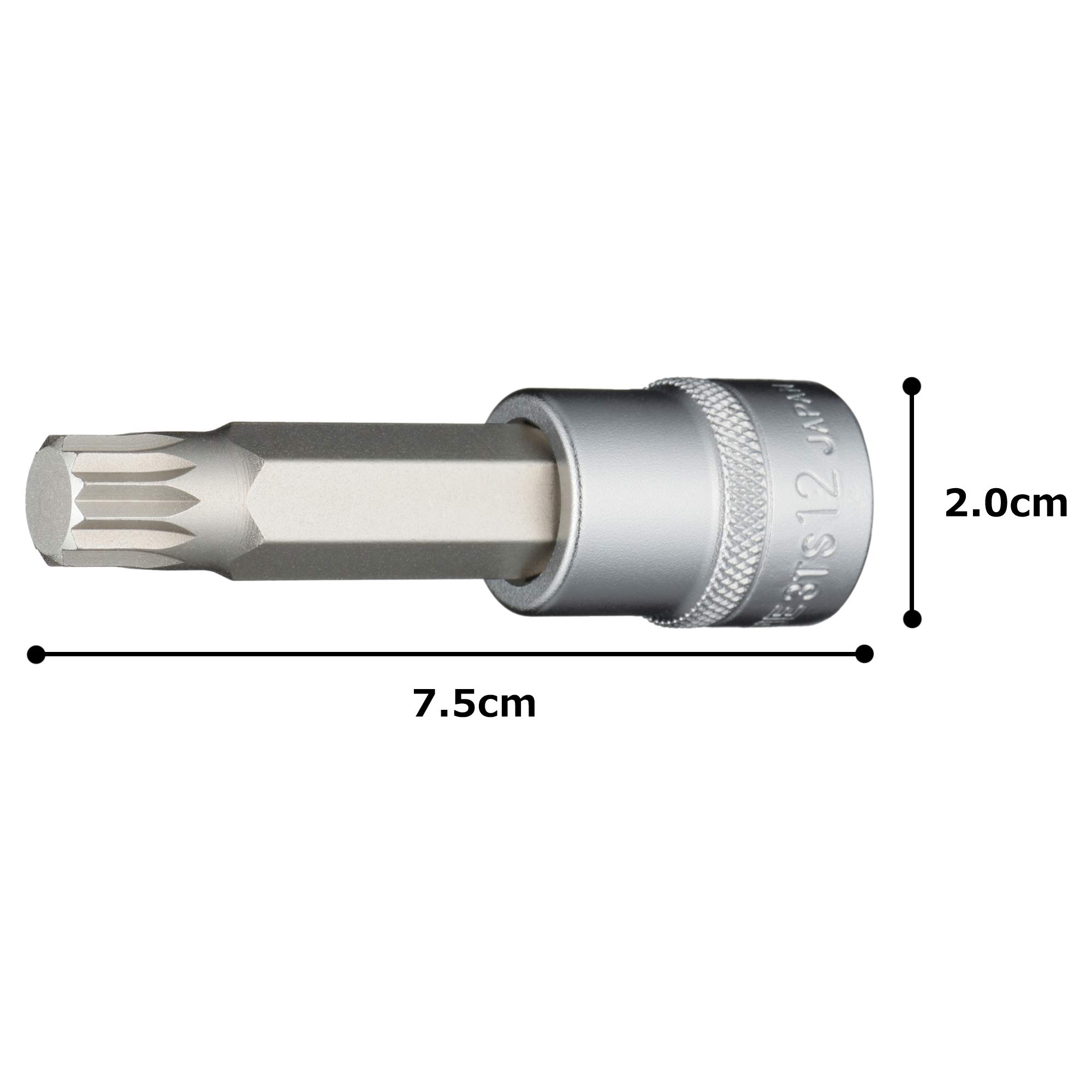 토네 3TS-12 9.5mm 트리플 스퀘어 비트 소켓 M12 이미지 5