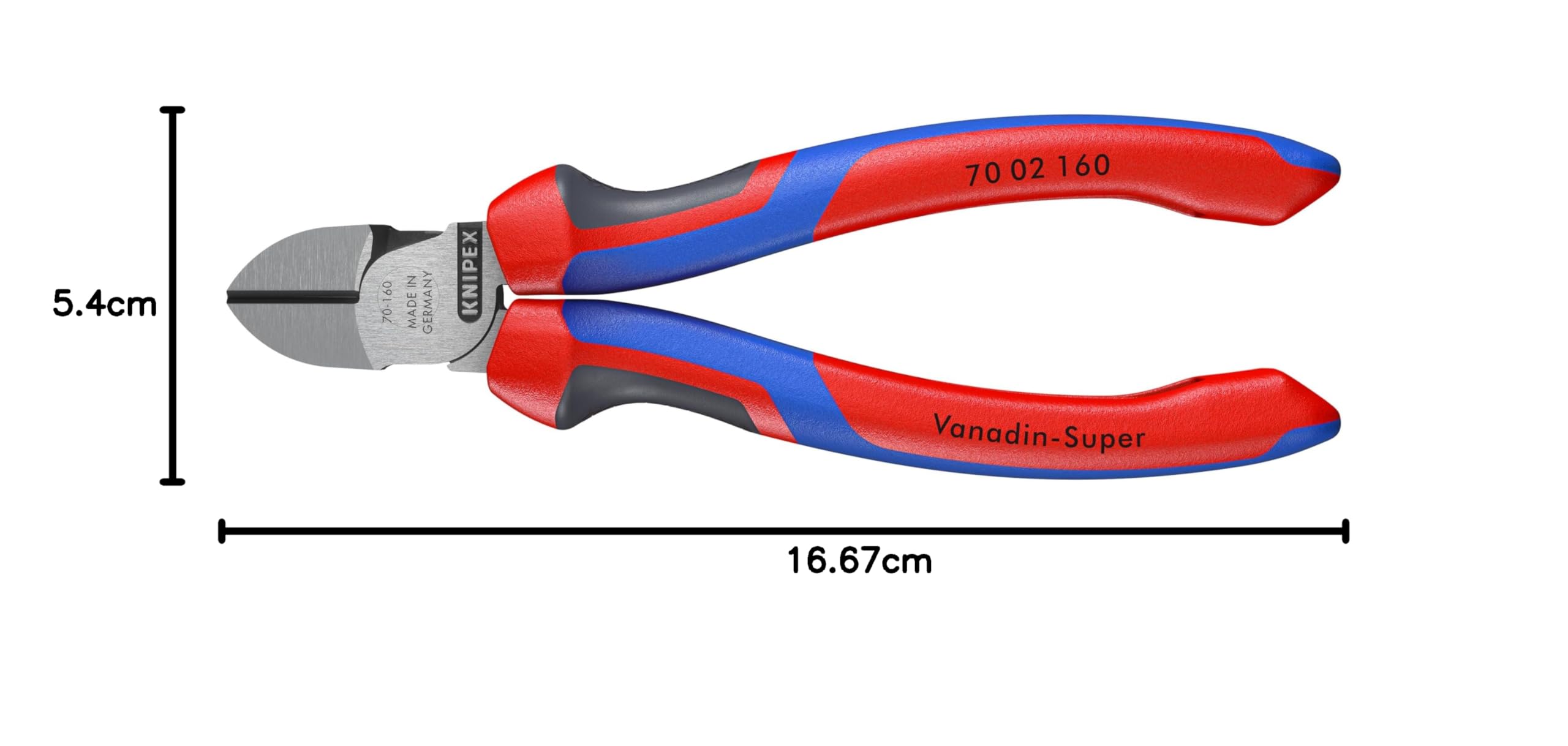 크니펙스 7002160 160mm 사선 니퍼 컴포트 핸들 160mm 블랙/폴리시 이미지 11