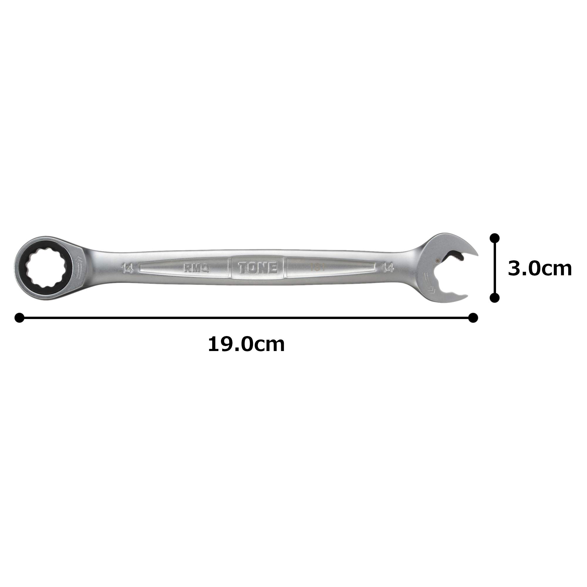 토네 HPRMQ-14 14mm 퀵 라쳇 메가네 렌치 이미지 6