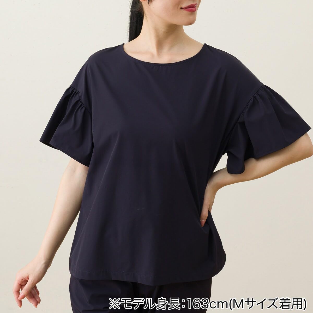 니토리 LWne 네이비 L 초경량 쿨 티셔츠 이미지 5