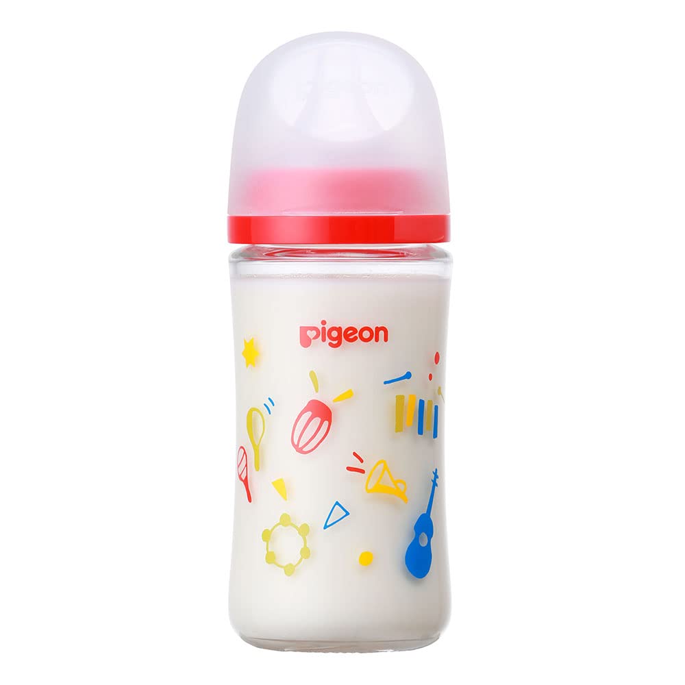 피죤 모유실감 뮤직 내열유리 젖병 240ml 3개월 이미지 2