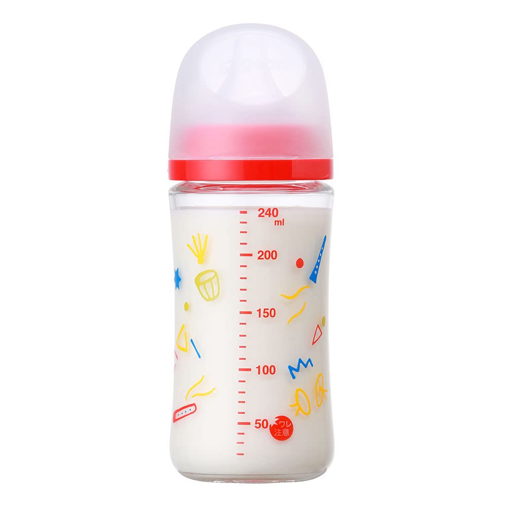 피죤 모유실감 뮤직 내열유리 젖병 240ml 3개월 이미지 3