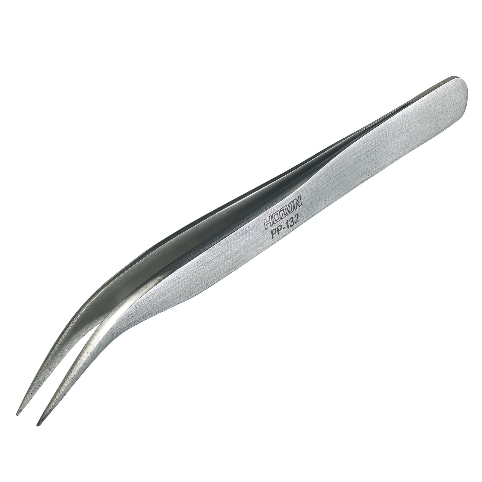 호잔 PP-132 정밀 핀셋 125mm 곡선형 핀셋 단품 곡선형 팁 폭 0.6mm