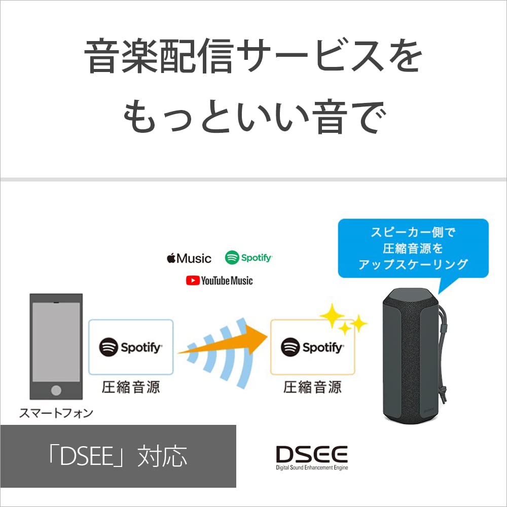 소니 SRS-XE200 그레이 무선 블루투스 스피커 방수 IP67 이미지 9