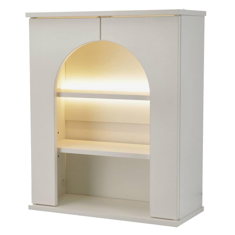 니토리 데코홈 벽난로형 디스플레이 선반 DH990A LED 조명