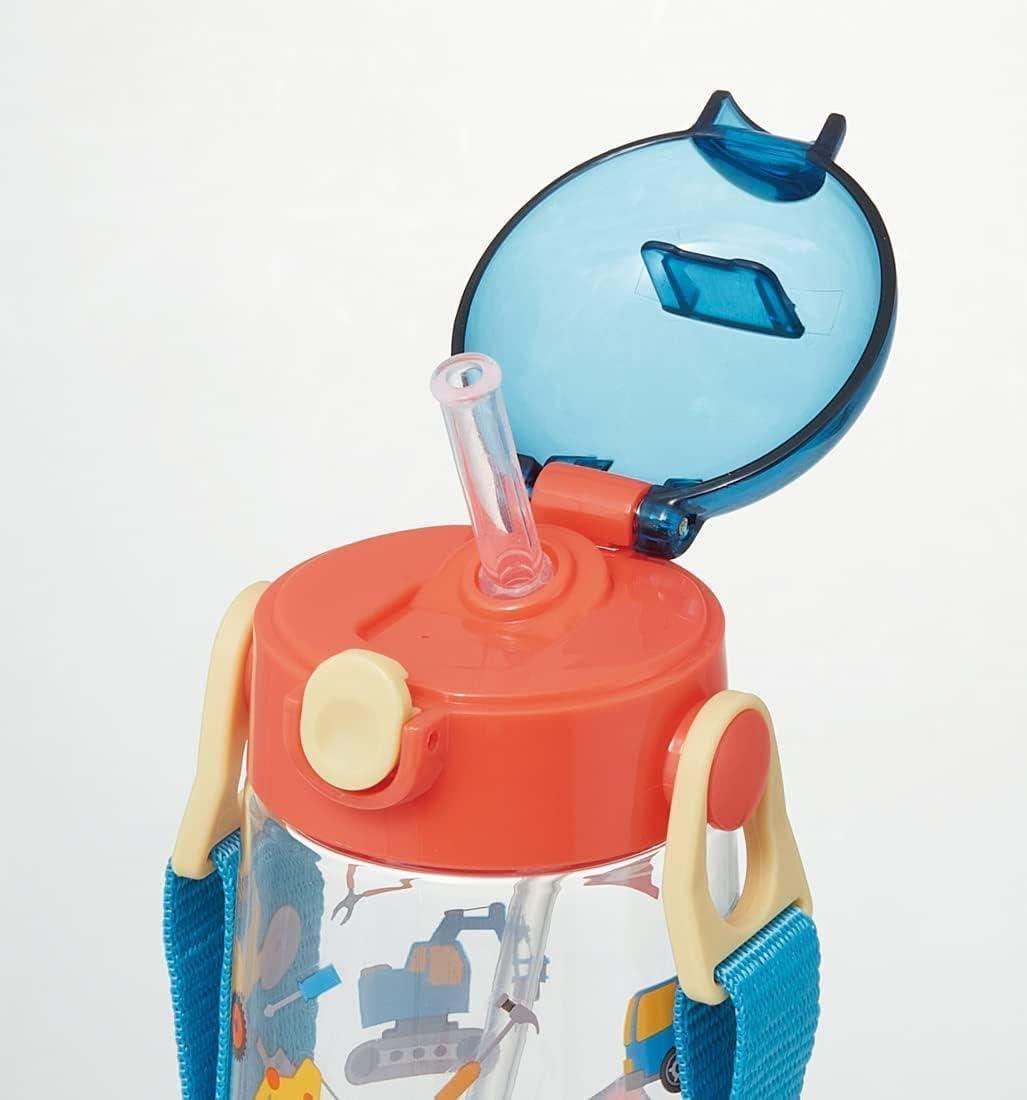 스케이터 PDSH5-A 480ml 어린이 빨대 물통 원터치 투명 실리콘 이미지 6