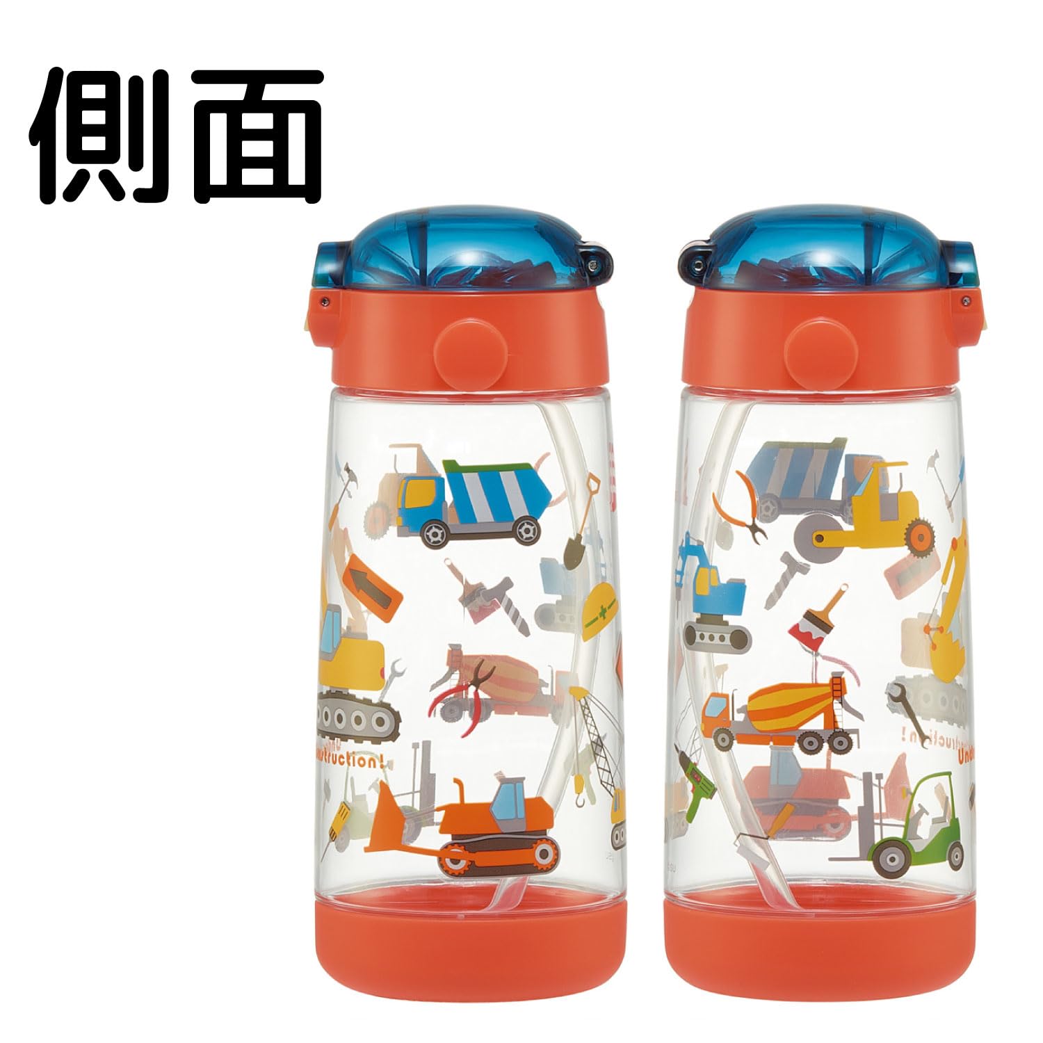 스케이터 PDSH5-A 480ml 어린이 빨대 물통 원터치 투명 실리콘 이미지 4