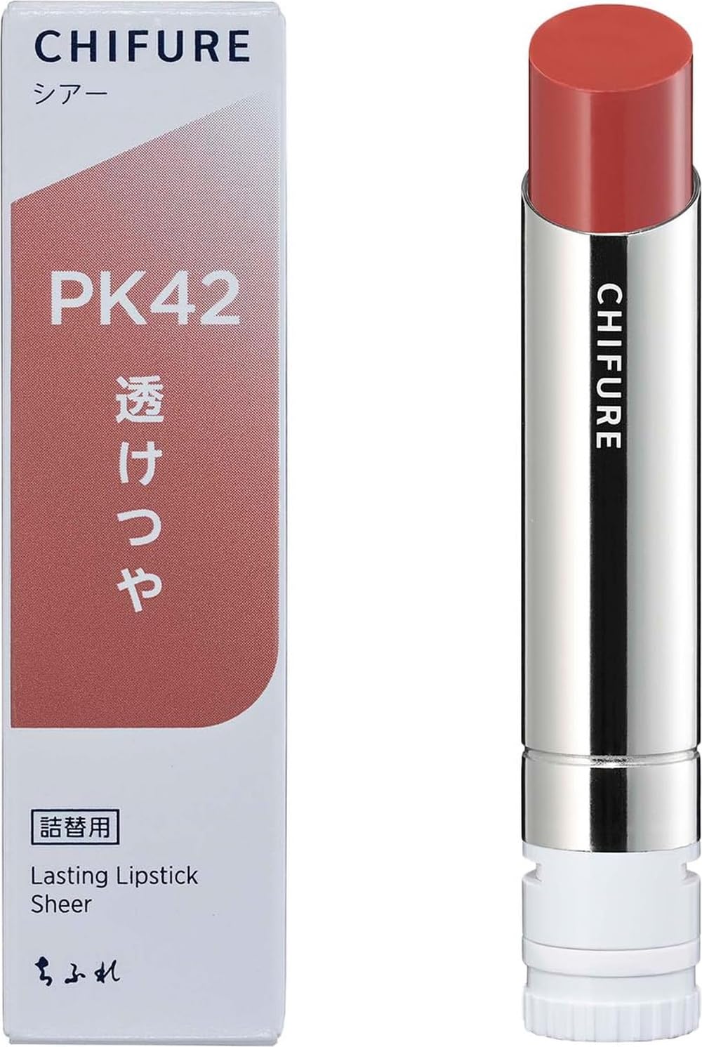 치후레 래스팅 립스틱 시어 핑크 PK42 립스틱 내추럴하고 부드러운 느낌의 핑크