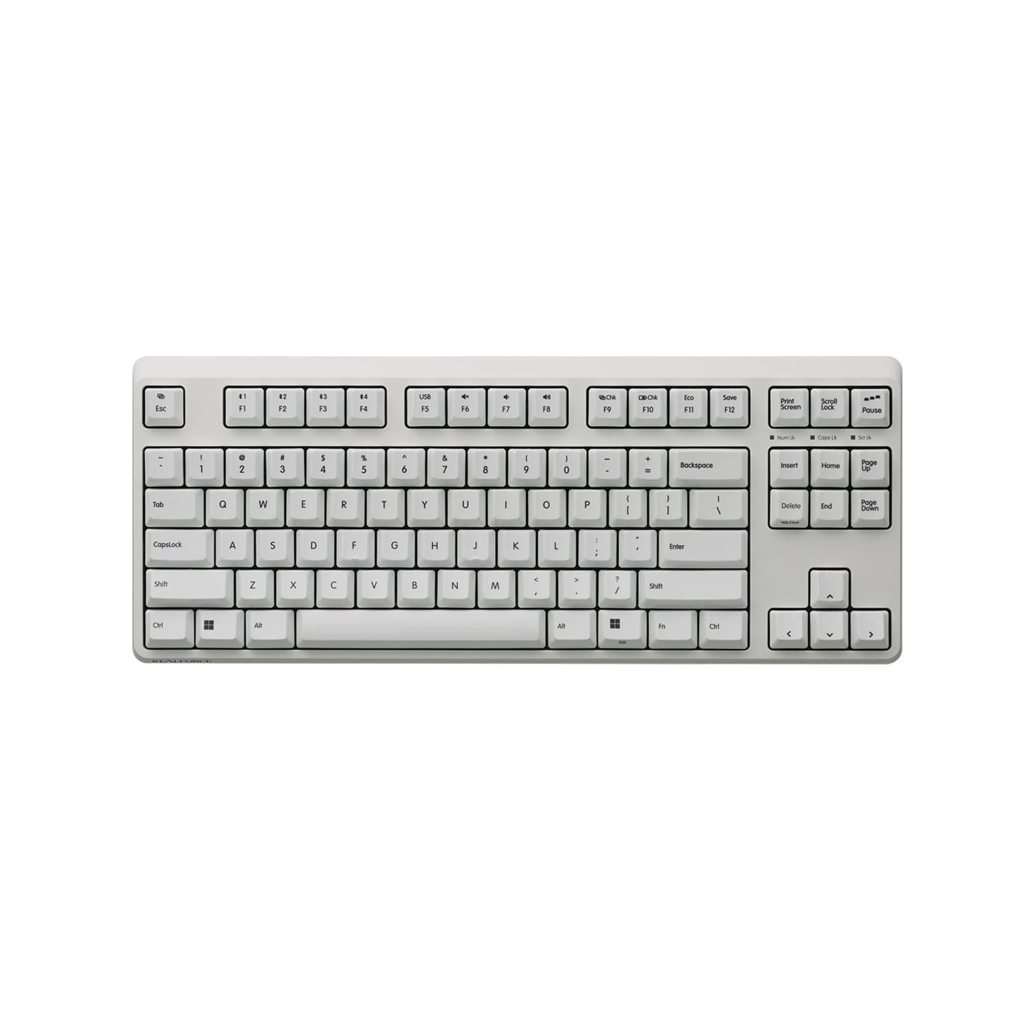 토프레 R4 슈퍼화이트 R4HD23 무접점 키보드 TKL 30g 화이트
