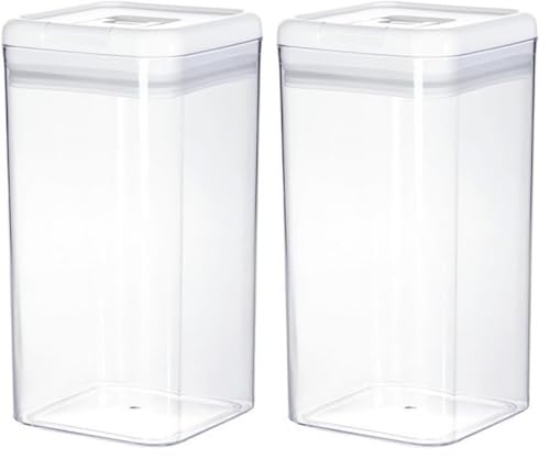 니토리 레버 캐니스터 화이트 L 4500ml 2개입 밀폐용기 이미지 2