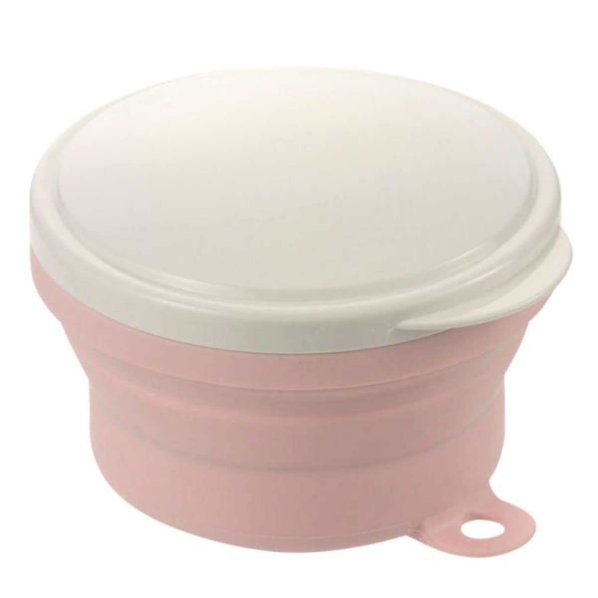 리첼 쓰기좋은 핑크 접이식 틀니 보관함 걸이형 용량 260mL 이미지 3