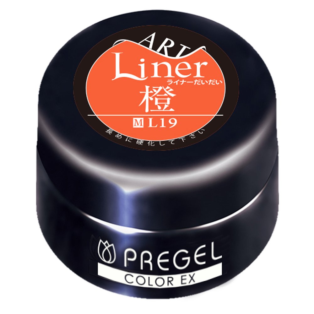 프리젤 컬러EX 라이너 오렌지 19 4g 젤네일 UV LED 겸용