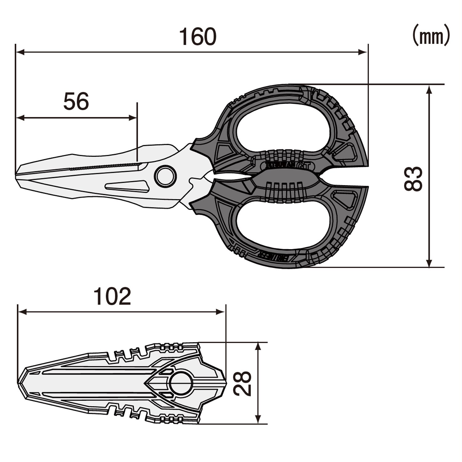 엔지니어 철완가위 GT 그린 PH-55 56mm 다용도 가위 캡 포함 1개 ENGINEER 이미지 3