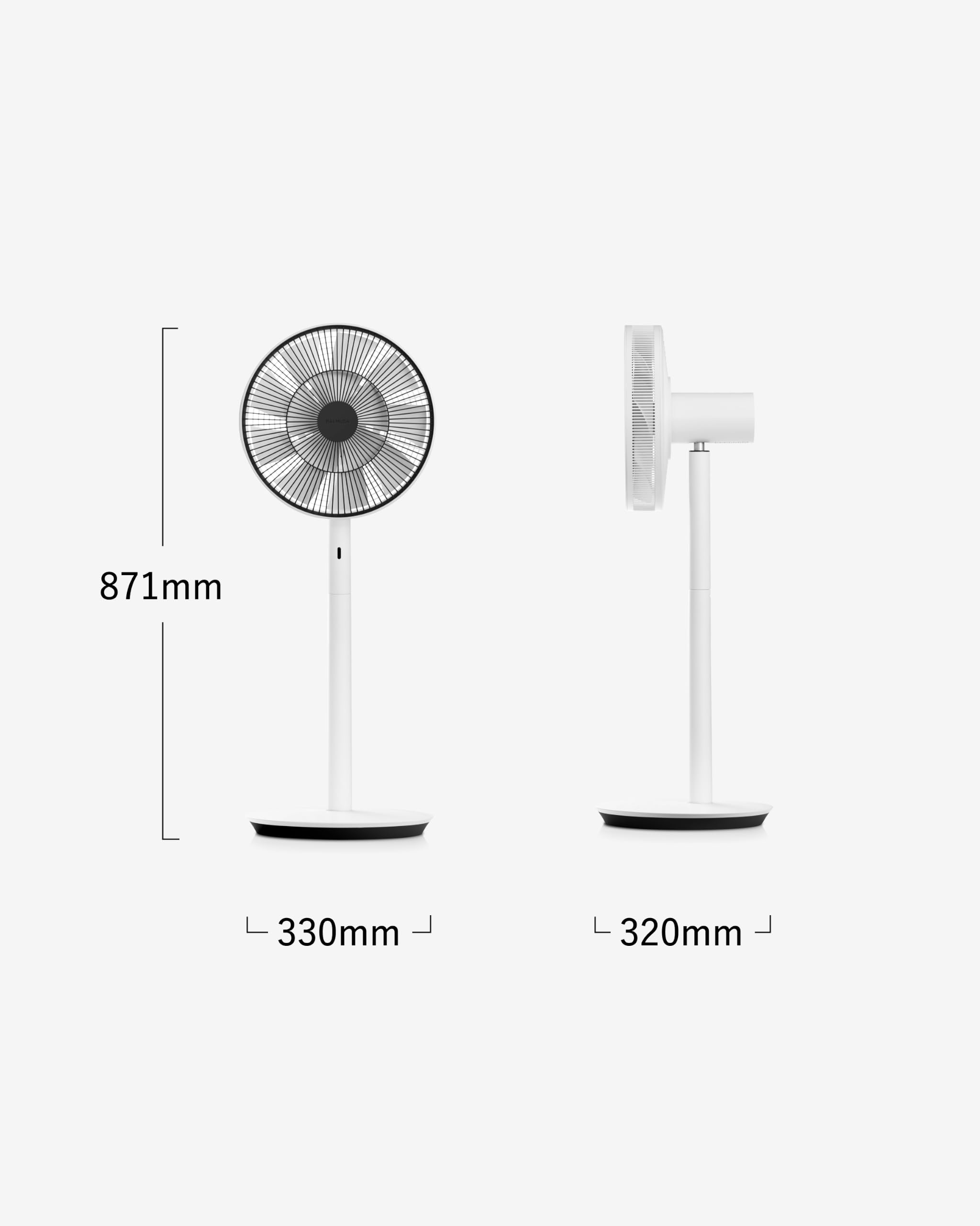 발뮤다 EGF-1800-WK 화이트X블랙 DC 모터 선풍기 + 배터리 도크 이미지 4
