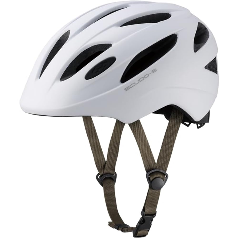 카부토 SCUDO-5 매트 화이트 57-59cm 자전거 헬멧