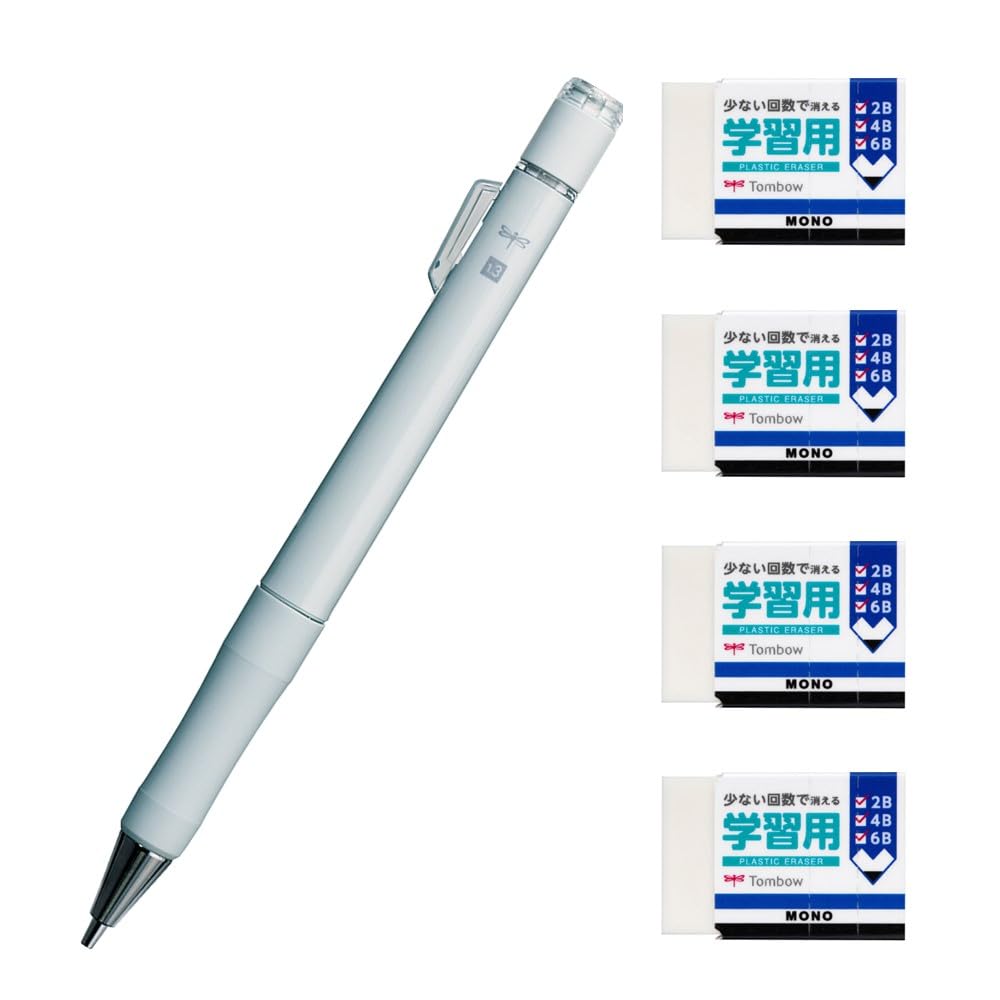 톰보 모노워크 1.3mm 샤프 그린 DPB-151D 학습용 지우개