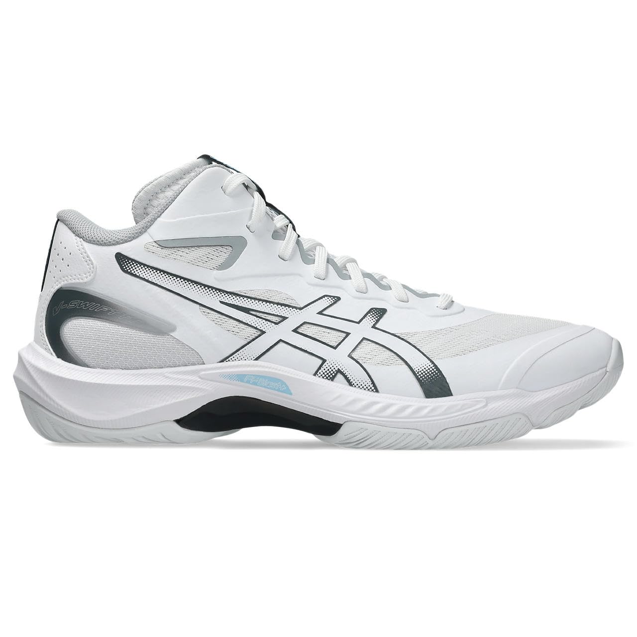 아식스 배구화 V-SWIFT FF MT 5 100 22.5 cm 2E 100(화이트/캐리어그레이) 이미지 3