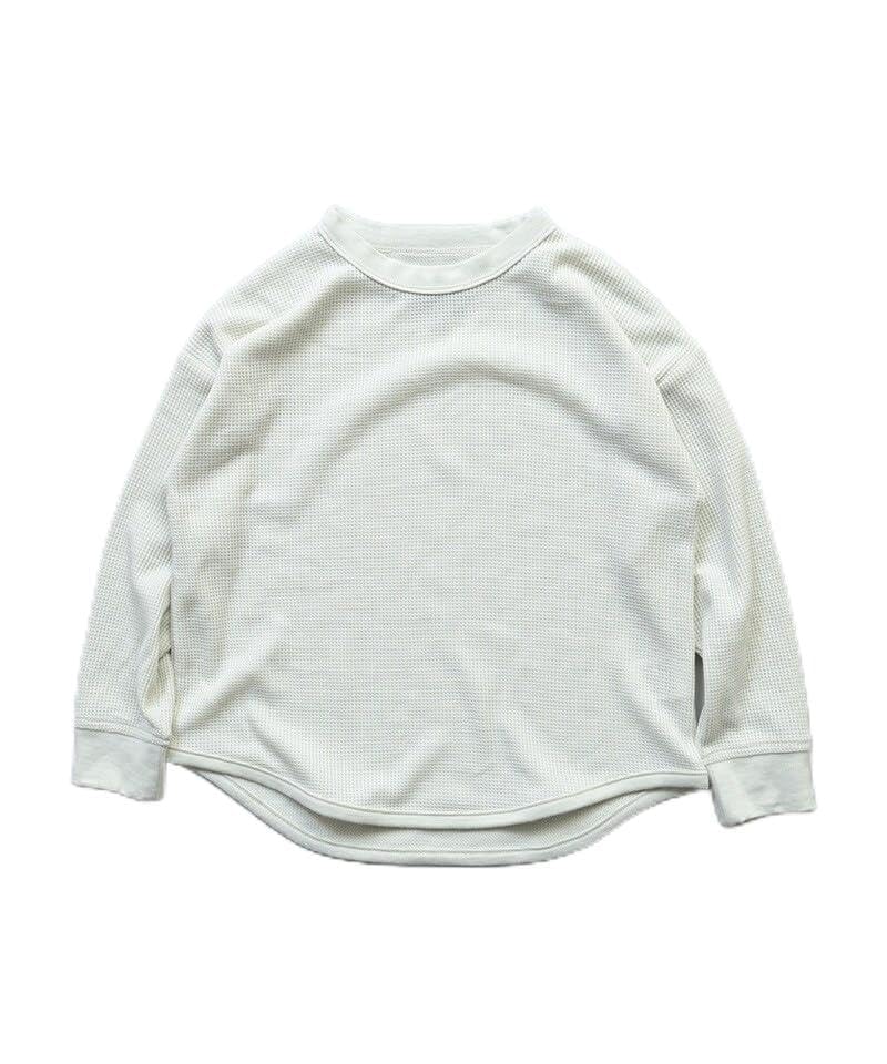 마키즈 와플 긴팔 티셔츠 오프화이트 80