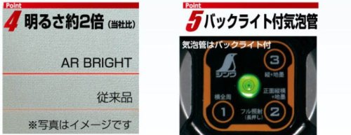 신와 레이저 로보 Neo 01 AR BRIGHT 레이저 레벨기 수광기 삼각대 세트 이미지 5
