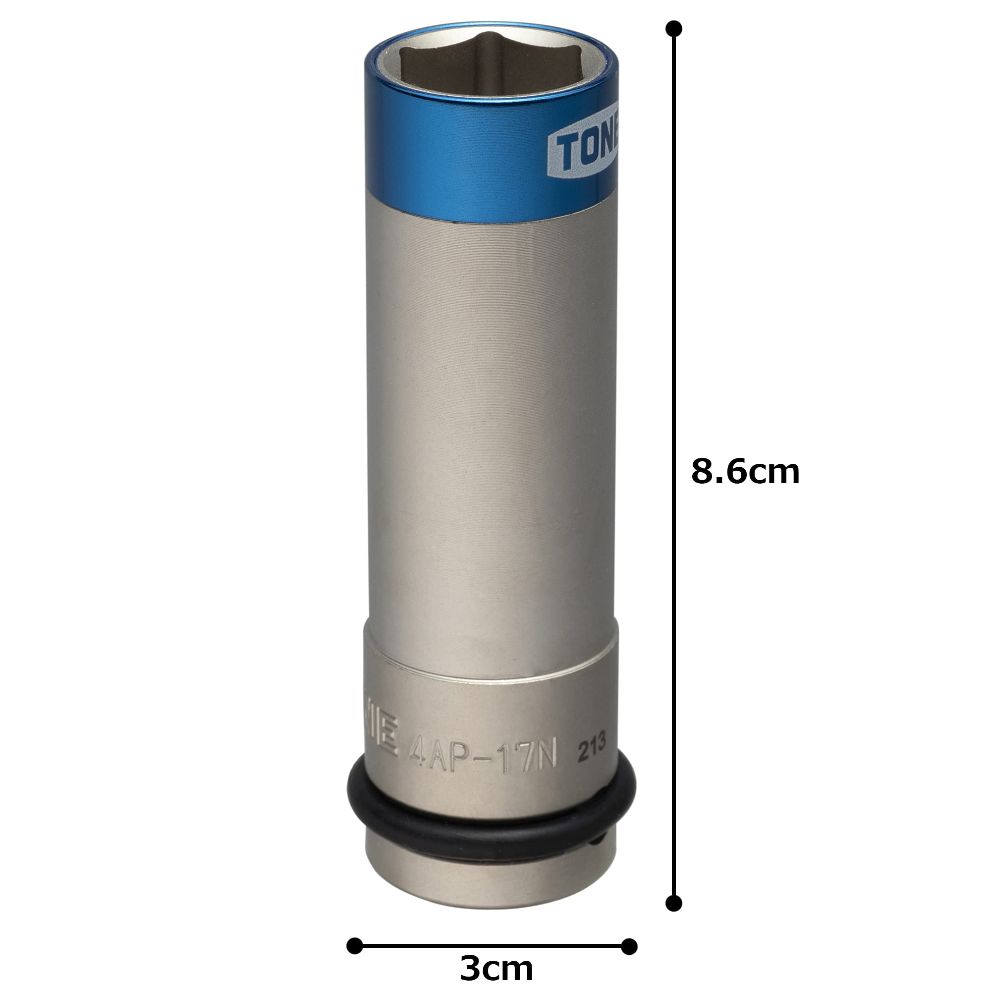 토네 4AP-17N 블루 17mm 임팩트 휠너트 소켓 박형 프로텍터 이미지 9