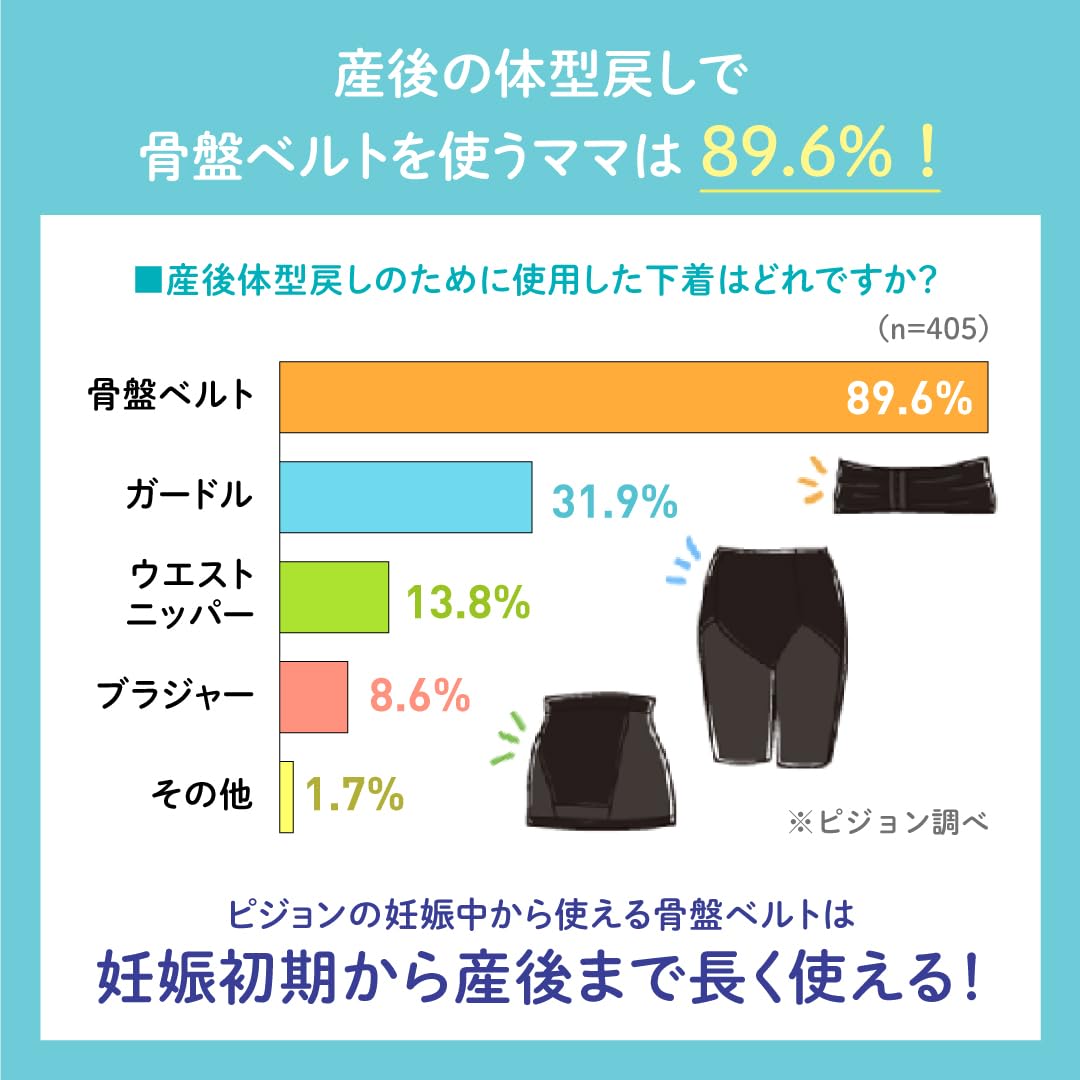 피죤 임산부 골반 교정 벨트 팬티형 블랙 LL 이미지 12