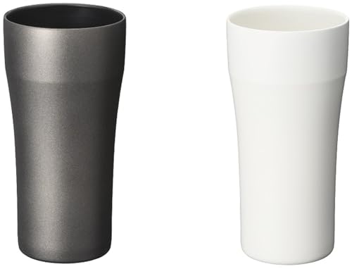 교세라 머그 블랙 화이트 CTB-42WHBK-2P-AZ 420ml 진공 단열 텀블러