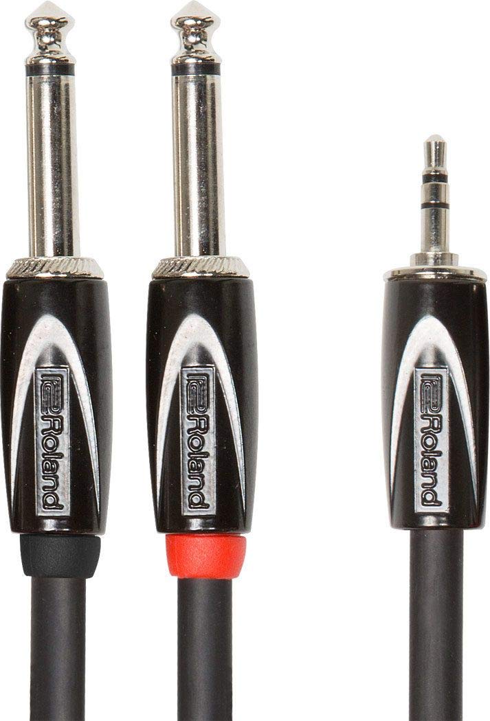 롤랜드 RCC-10-3528V2 TS 폰 듀얼-3.5mm 스테레오 미니 케이블 3m