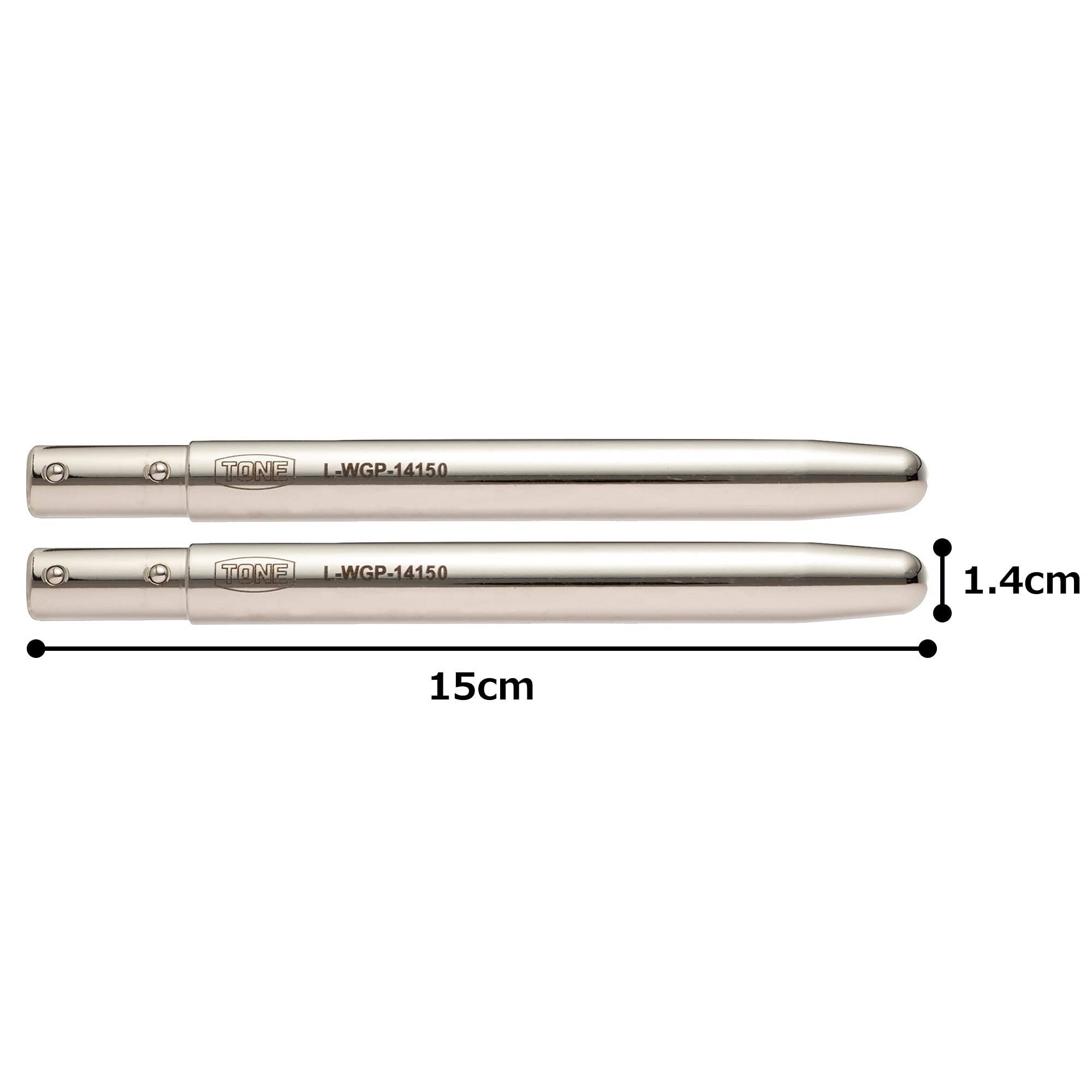 토네 휠 가이드 핀 세트 L-WGP-14150-2S M14 150mm 2개입 이미지 4
